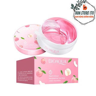 Mặt nạ dưỡng ẩm mắt Bioaqua 60 miếng tinh chất anh đào, Mặt nạ cấp ẩm mắt tinh chất anh đào giảm thâm và bọng mắt