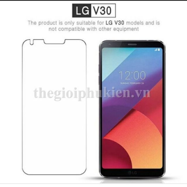 Bộ 3 dán kính cường lực LG V30 - trong suốt