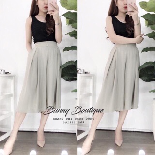 Quần ống suông lửng tiểu thư