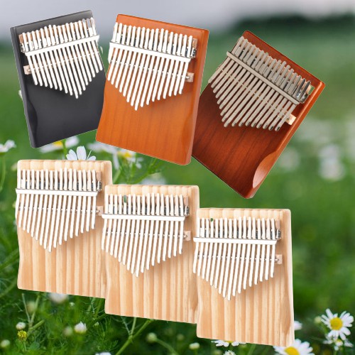 Đàn Kalimba Giá Rẻ Gỗ Nguyên Khối - Tặng HDSD Cam kết không tịt nốt M17