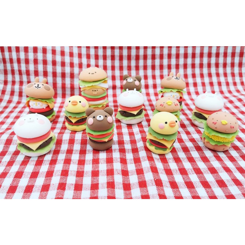 Mô hình hamburger đất sét siêu nhẹ