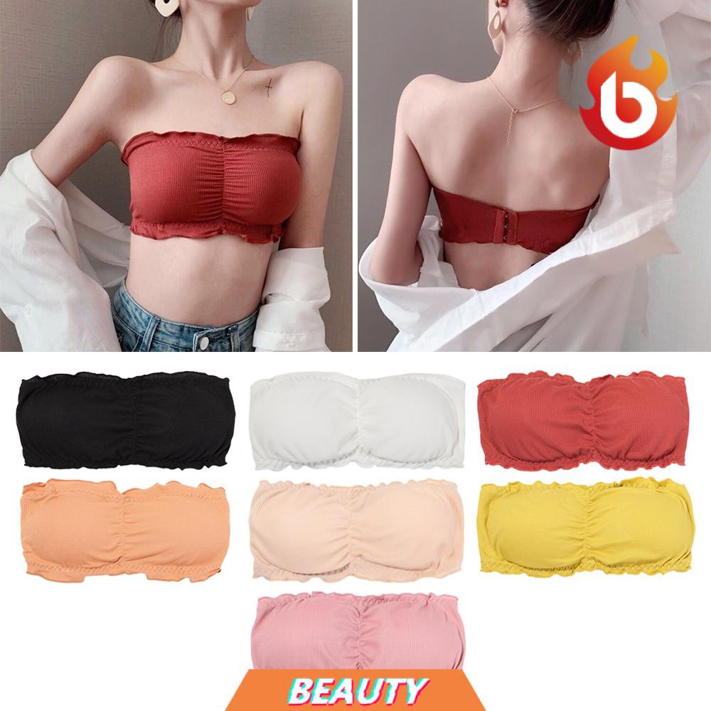 Áo ngực không dây không gọng có mút nâng ngực thời trang quyến rũ cho nữ