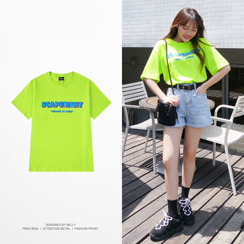 Áo phông xanh neon Nelly chất cotton