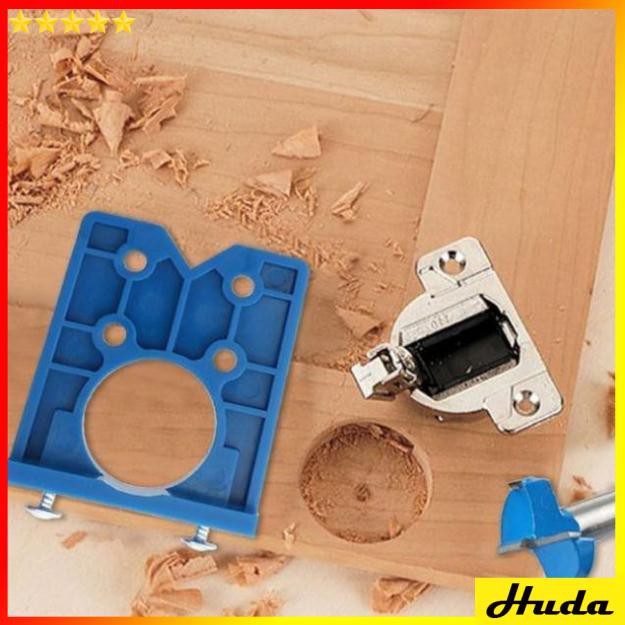 Tấm cữ khoan bản lề giảm chấn  -  đồ làm mộc