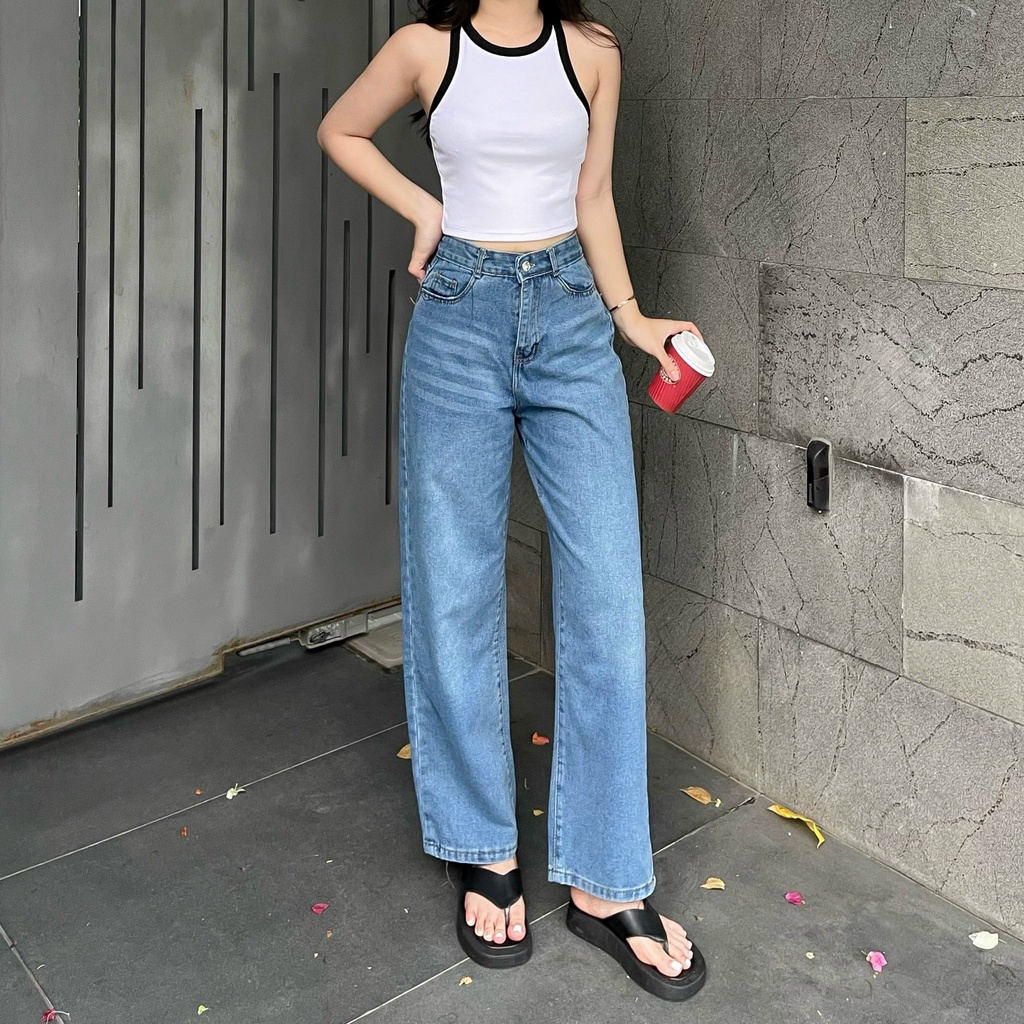 Áo ba lỗ croptop viền