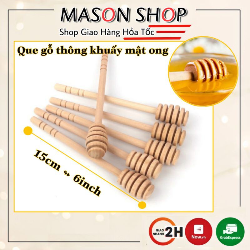 CÂY LẤY/QUE KHUẤY MẬT ONG gỗ thông Nhập khẩu. DỤNG CỤ HỖ TRỢ MÚC MẬT ONG giá sỉ rẻ