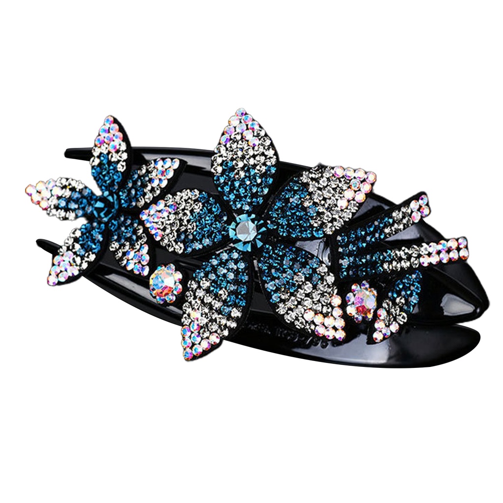 Kẹp Tóc Đính Đá Hình Hoa Xinh Xắn Cho Nữ