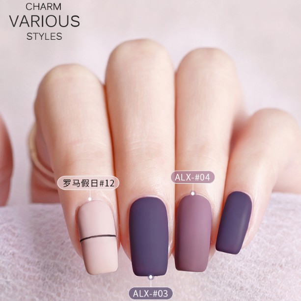 Sơn gel AS red - màu tím hồng mã ALX