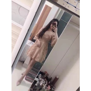 VÁY HỞ VAI KIỂU PHÁP NGỌT NGÀO QUYẾN RŨ