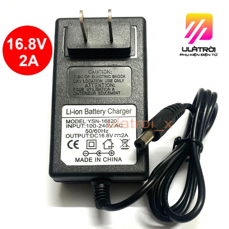 Sạc pin 4s 16.8V 2A, Nguồn chuyên sạc pin Lion 14.4V có đèn báo đầy giá tốt