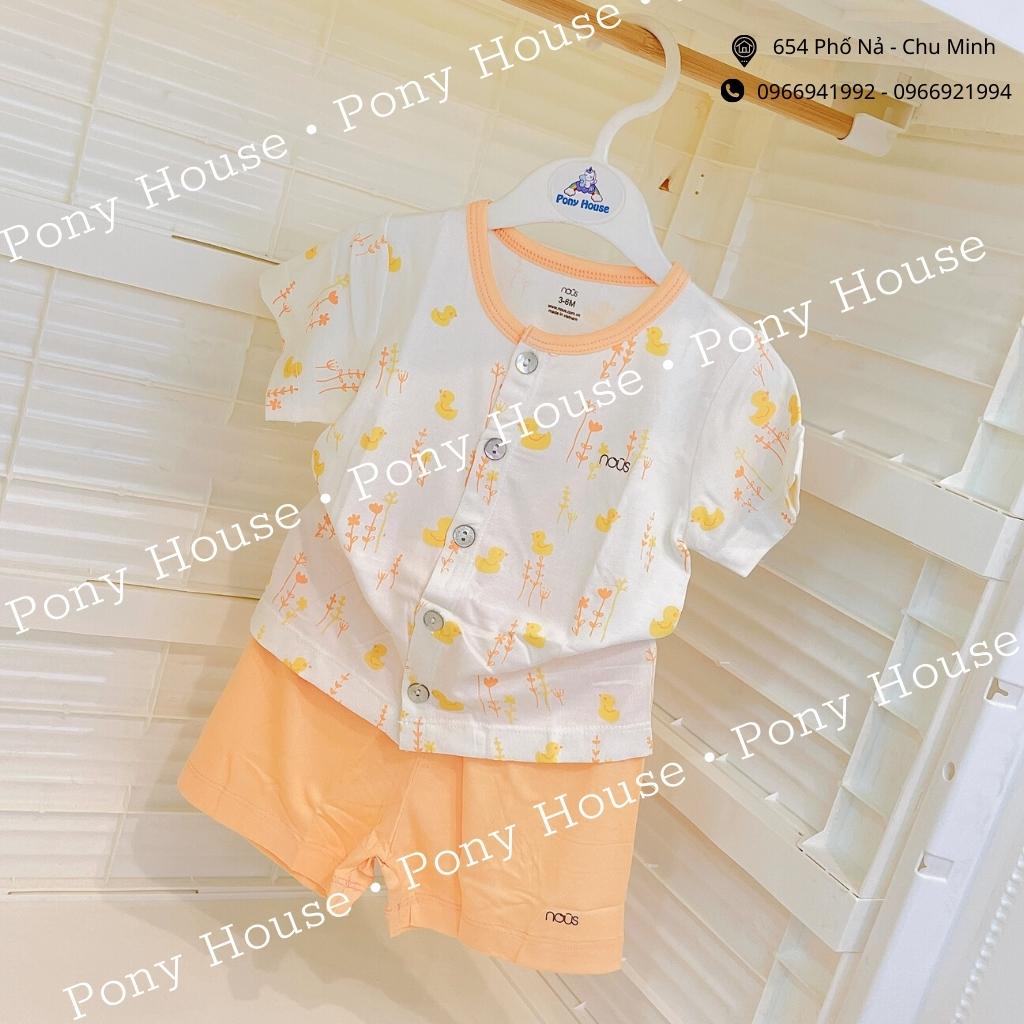 Bộ Quần Áo Cộc Nous Cài Thẳng Chất Nu Petit Cho Bé Size 3-6 Tháng Đến 9-12 Tháng Mẫu Mới 2022
