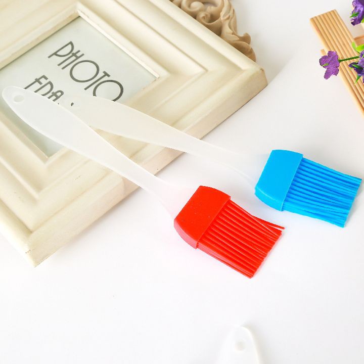Chổi quét dầu silicon làm bánh nấu ăn cán dài tiện lợi chịu nhiệt