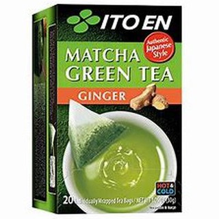 Trà xanh matcha gừng hiệu itoen - trà xanh số 1 nhật bản 30g-20túi