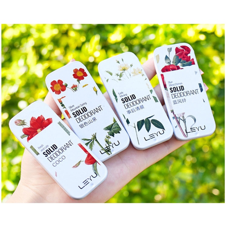 Nước hoa khô dạng rắn hương thơm lâu khử mùi cho nam và nữ