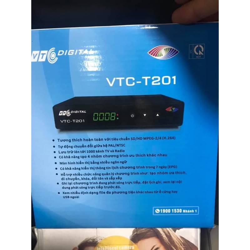 Đầu thu kỹ thuật số DVB-T2 của VTC model T201 chính hãng VTC  giá sỉ