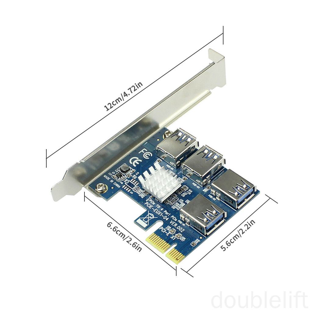 Bảng Mạch Chuyển Đổi Pci-E X1 Sang Usb 3.0 4 Cổng