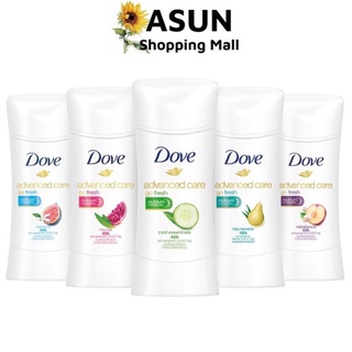 Sáp lăn khử mùi dove khô thoáng, mềm mịn advanced care go fresh 74g