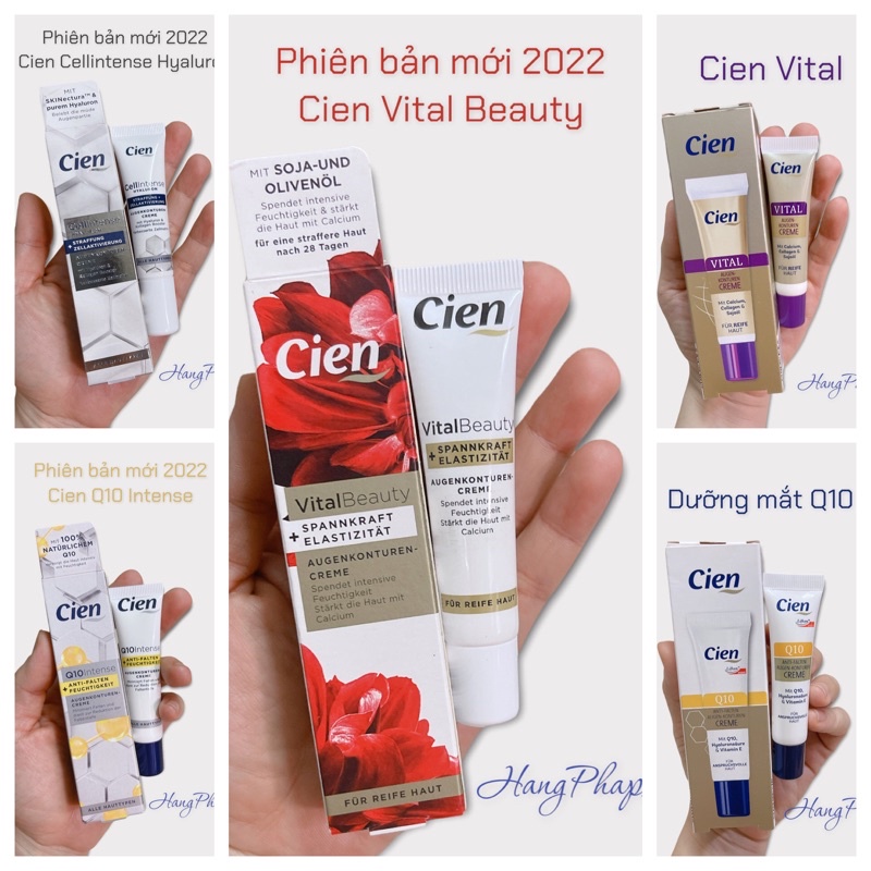 Kem dưỡng vùng da mắt Cien Q10 và Cien Vital 15ml