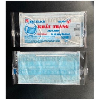 Khẩu Trang Bảo Thạch Tiệt Trùng Từng Cái Riêng Biệt (Bịch 50 Cái)