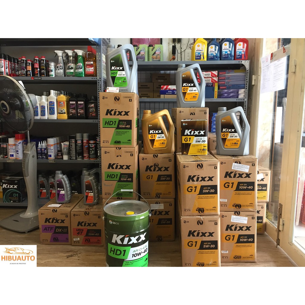 Dầu động cơ Kixx HD1 CI-4/SL 10W40 20L – Hàng chính hãng