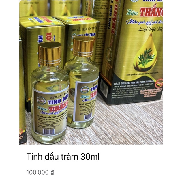 Tinh dầu Tràm Thắng Lợi 30ml