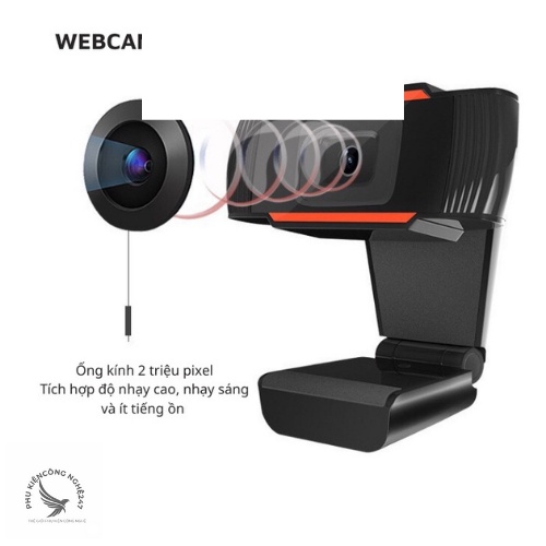 Webcam máy tínhfull hd 1080P có mic, web camera laptop full box siêu nét hỗ trợ livestream, học trực tuyến