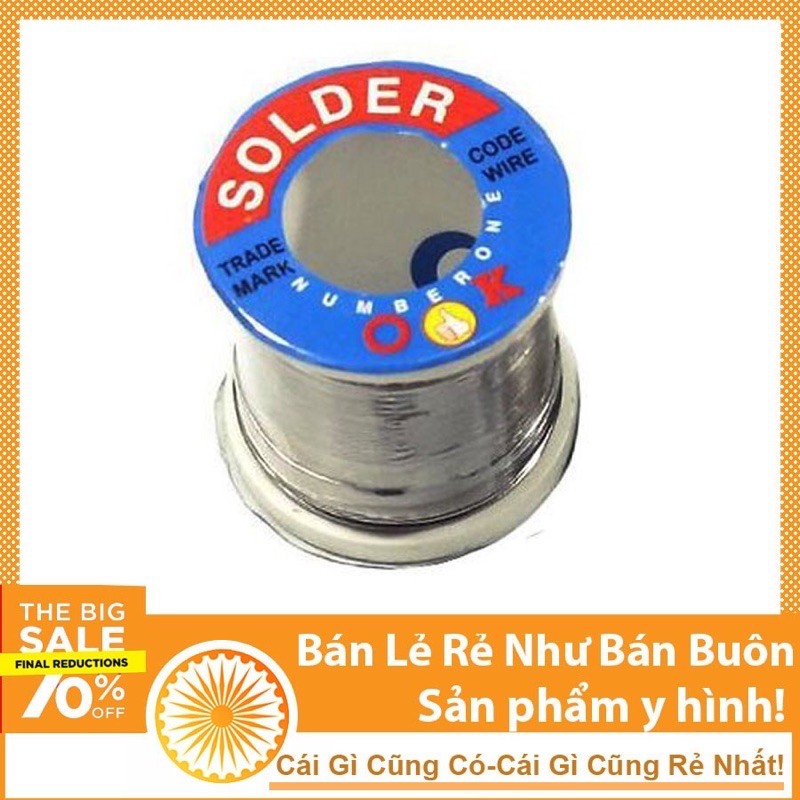 Thiếc Hàn SOLDER Size 0.8mm Cuộn To 100g