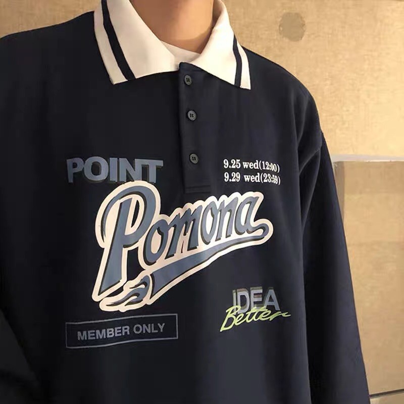 Áo thun Polo nam Polo T-shirt dài tay, phong cách Hàn Quốc trẻ trung, oversize | BigBuy360 - bigbuy360.vn