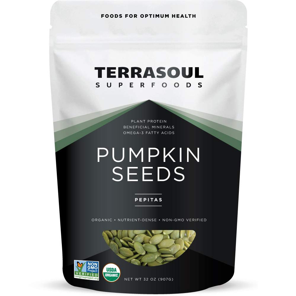 Hạt bí hữu cơ(Organic Pumpkin Seeds) - Terrasoul - 907g - HCMShop