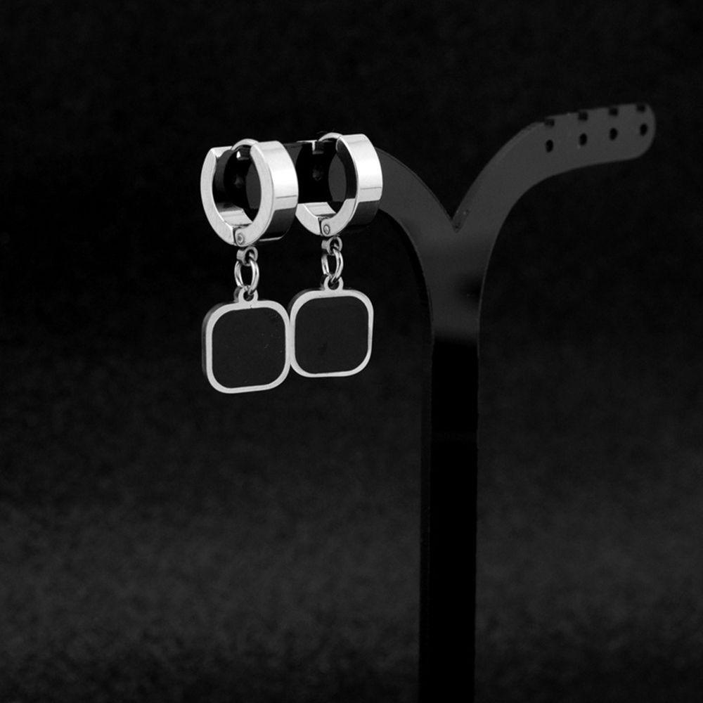 Bông Tai Dáng Dài Hình Vuông Phong Cách Hip Hop Thời Trang Cho Nam Và Nữ VANES1