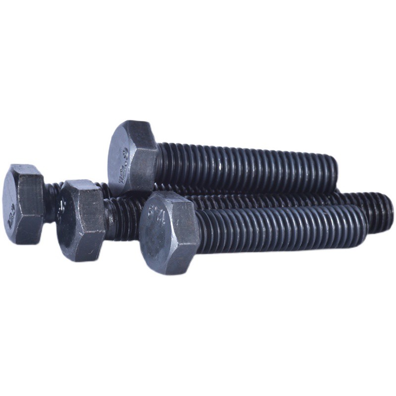 Bộ bulong thép mạ đen 12.9 M10x30mm (bao gồm vòng đệm thẳng và vênh)