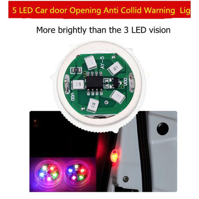 Set 2 Đèn LED Kevanly Từ Tính Không Dây Chống Mòn Báo Tín Hiệu Mở Cửa An Toàn Cho Xe Ô Tô