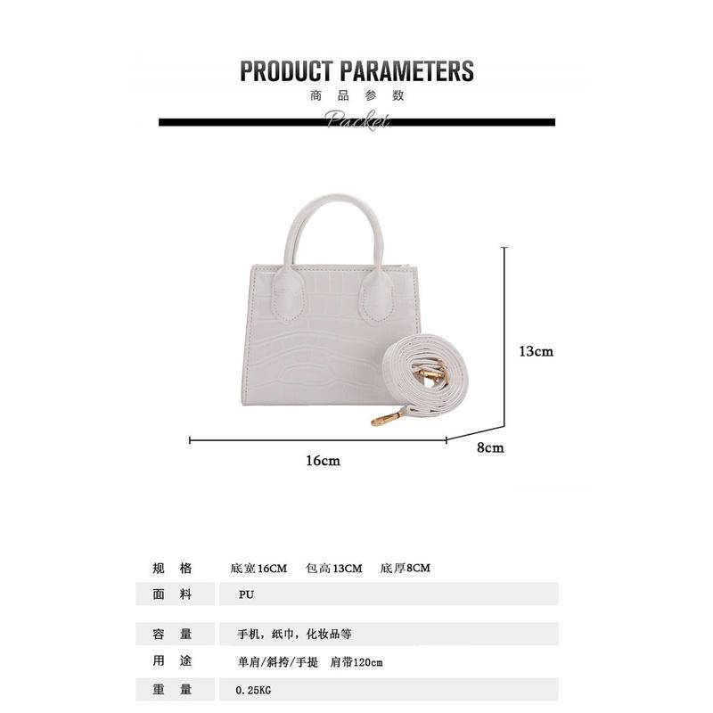 Túi xách nữ họa tiết đá cao cấp phù hợp niche năm 2021 túi xách đeo một vai kiểu phương Tây mới hợp thời trang