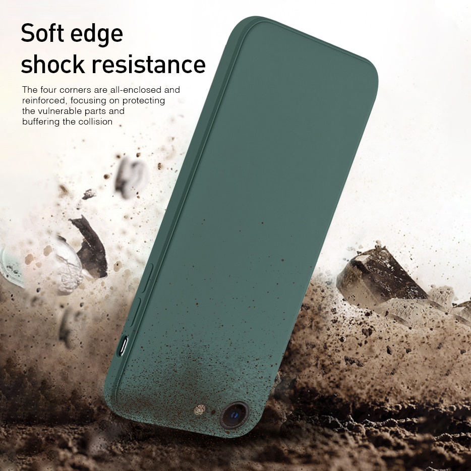 New Liquid Silicone Soft Case For iPhone SE 2022 4.7inch Shockproof Protective Cover For Apple iPhone i PhoneSE SE2020 SE2022