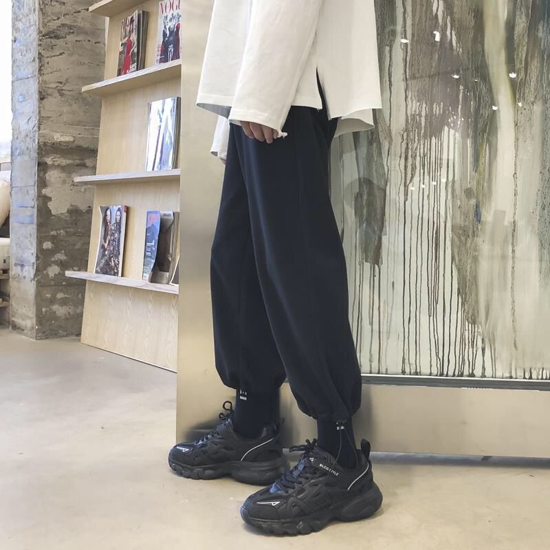 Quần jogger ống suông phong cách thời trang hip hop đường phố cá tính dành cho nam