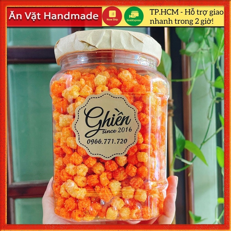 500Gram Nui sấy bơ giòn ngon, Đồ ăn vặt Sài Gòn