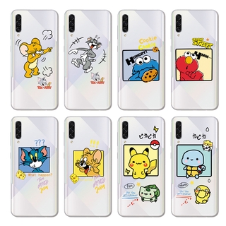 Ốp điện thoại silicon TPU mềm hoạt hình Sesame Street cho Samsung Galaxy A9 A8 A7 A6 A5 Plus 2018/A750 A9S