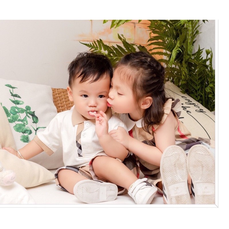 [Mã SKAMA06 giảm 8% tối đa 50K đơn 250K] Bộ đen - trắng BBR 2 màu dành cho bé trai