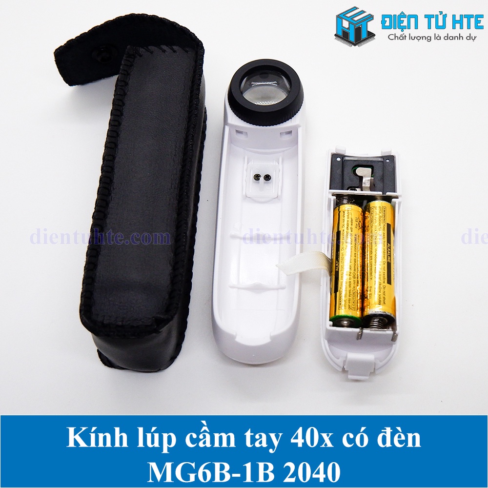 Kính lúp cầm tay 40x có đèn MG6B-1B 2040