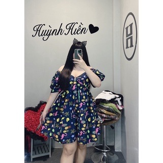 ❤️ bigsize ❤️ đầm bbd họa tiết 60-100kg