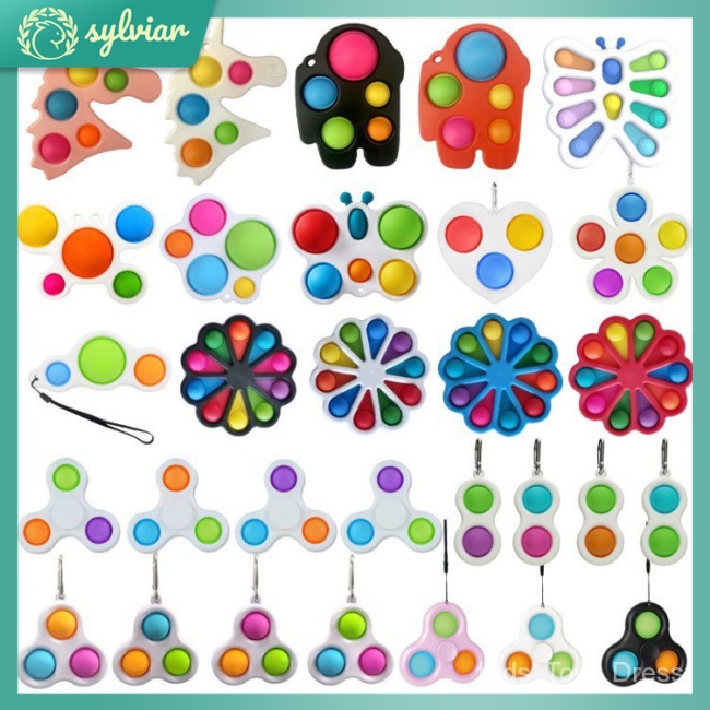 Bộ Đồ Chơi Pop It Bong Bóng Giúp Giảm Căng Thẳng