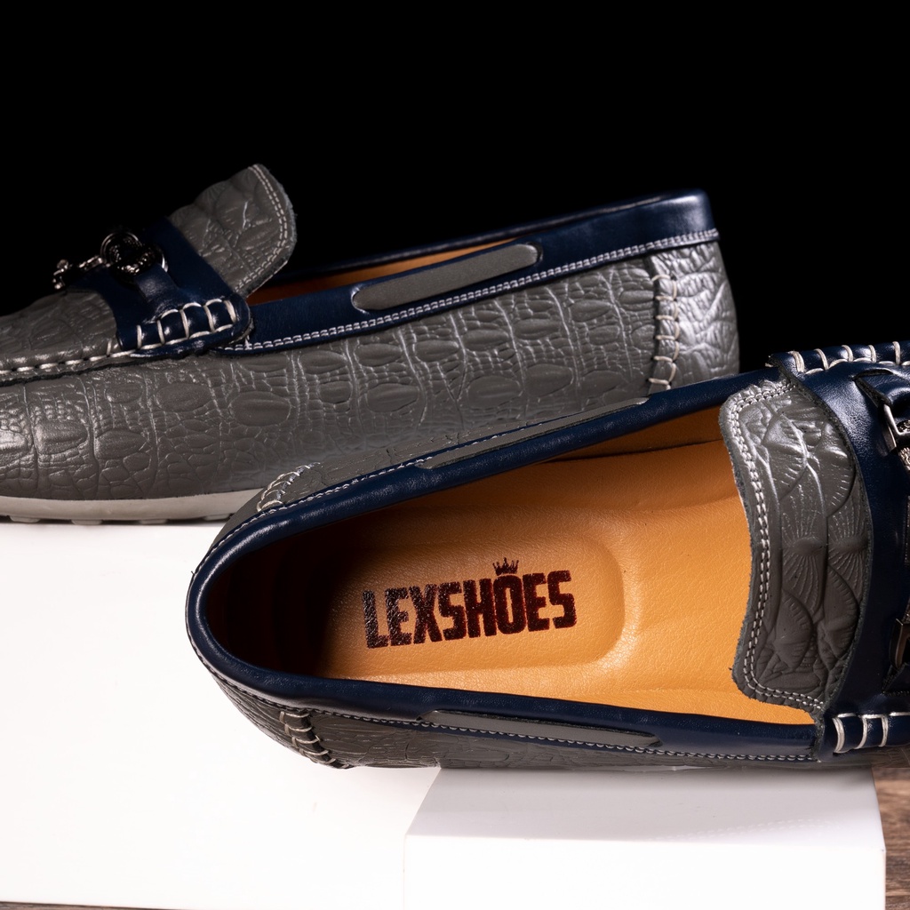 Giày da nam chất lượng da bò nguyên tầm, thương hiệu LexShoes, bảo hành 2 năm sử dụng