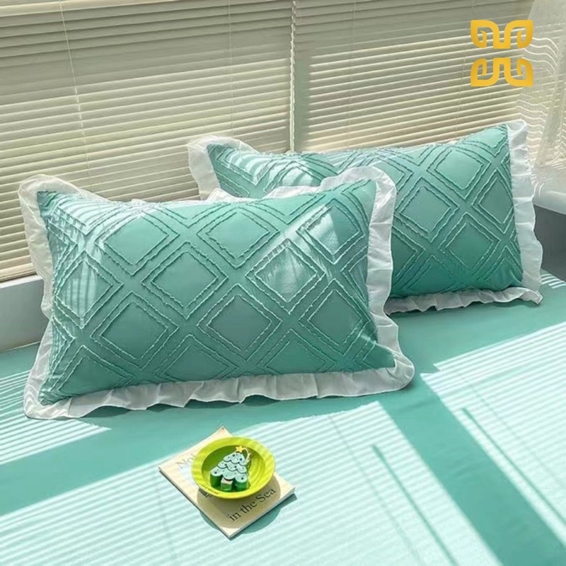 Bộ đũi bèo chăn trần mềm mại thoáng mát,bộ đũi 4 món chăb trần mềm mại