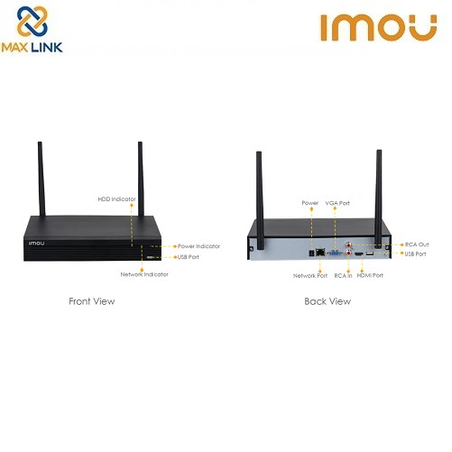 Đầu ghi hình Wifi 4 kênh IMOU NVR1104HS-W-S2 chính hãng