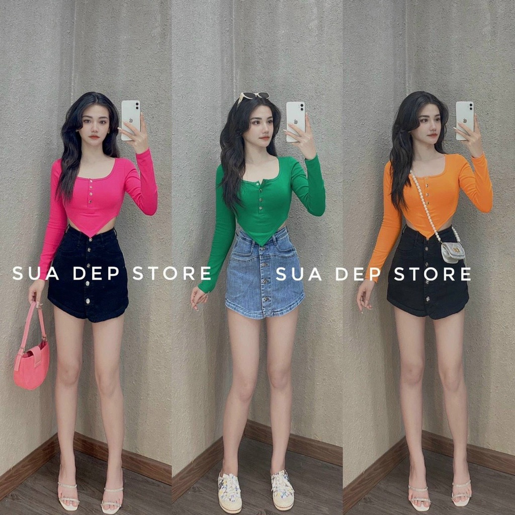 ❤❤❤Áo kiểu cổ V nhúng eo xinh GB27121