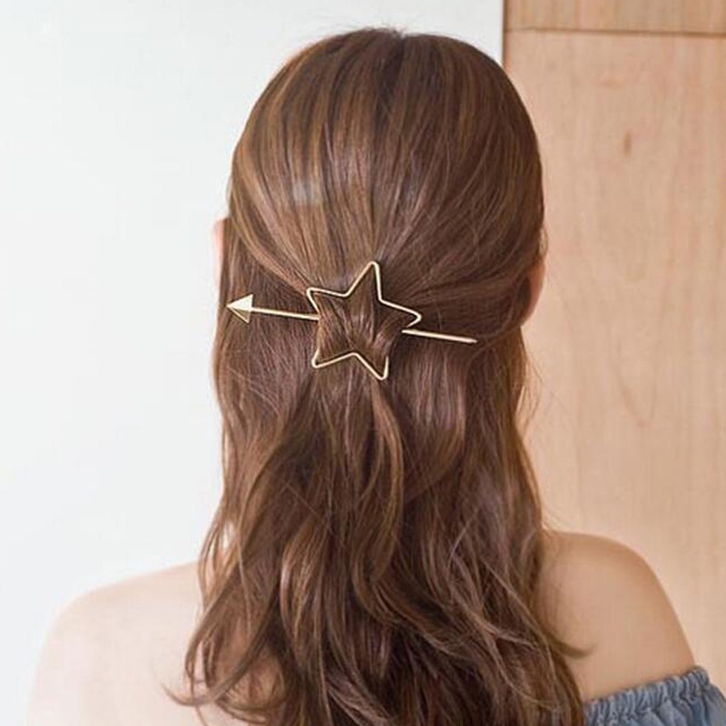 Kẹp tóc chèn lược kim loại KT38