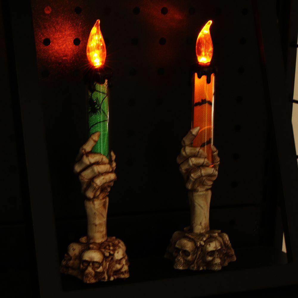 Giá Đỡ Nến Hình Đầu Lâu Độc Đáo Trang Trí Tiệc Halloween