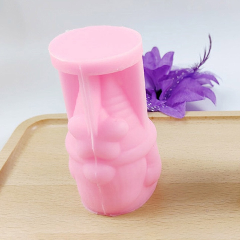Khuôn Silicone Làm Bánh Hình Ông Già Noel 3D