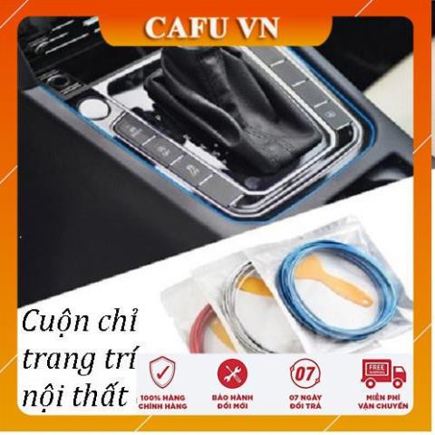 Chỉ viền nội thất nẹp viền cửa gió điều hòa xe hơi trang trí (cuộn 5m) - CAFU VN