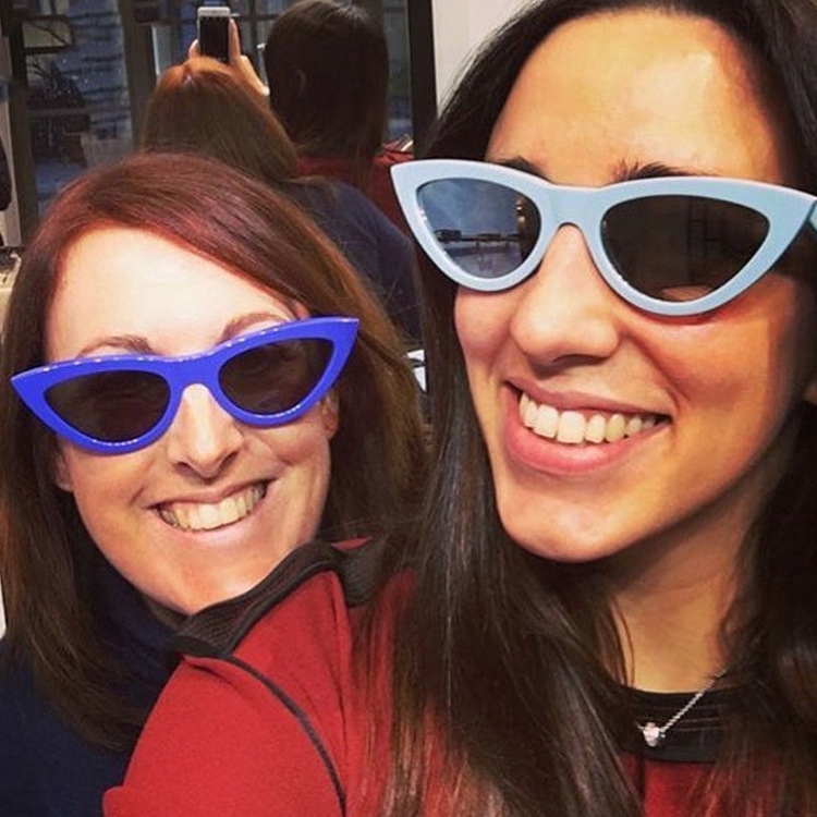 Kính Mát Mắt Mèo Phong Cách Âu Mỹ Thời Trang Cho Nữ